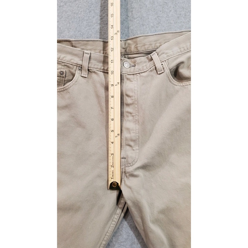 Vintage‎ Levis 511 Mens Beige Jeans 38x32 Y2K - Picture 4 of 16